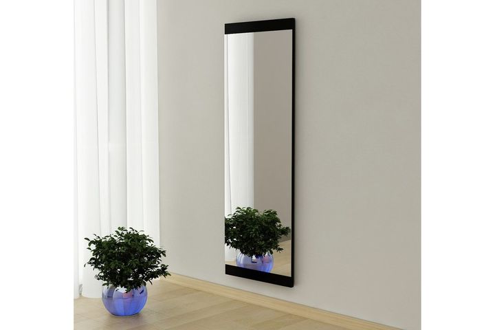 Mone Decoratieve Staande Spiegel, Zwart