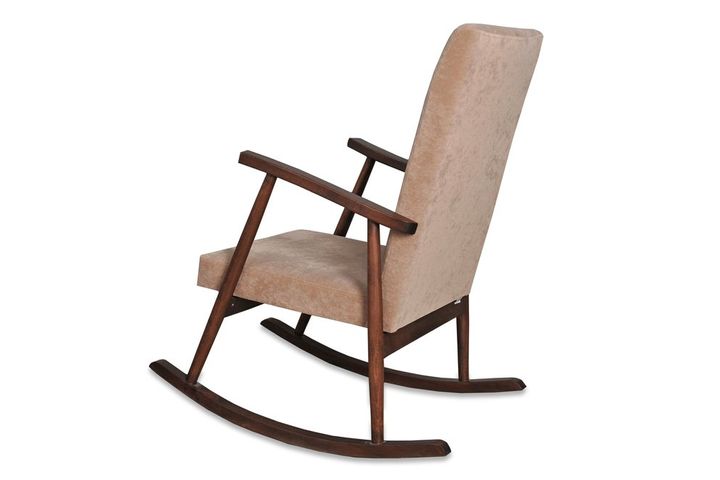 Asedia Trend Schommelstoel, Beige & Walnoot