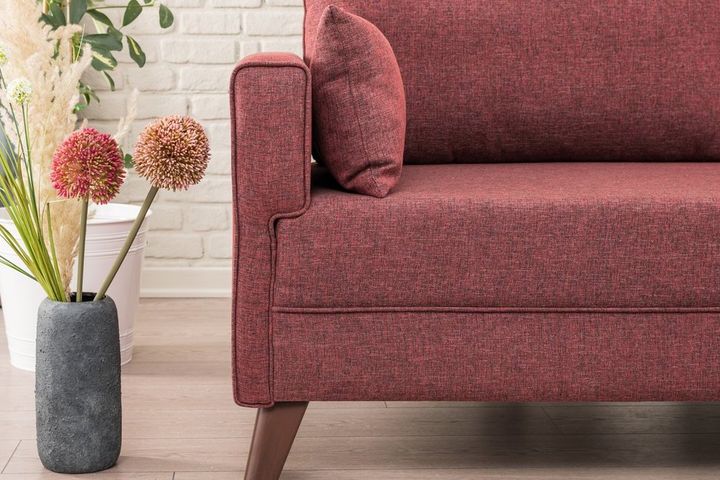 Bella Soft 2-Zitsbank, Bordeauxrood