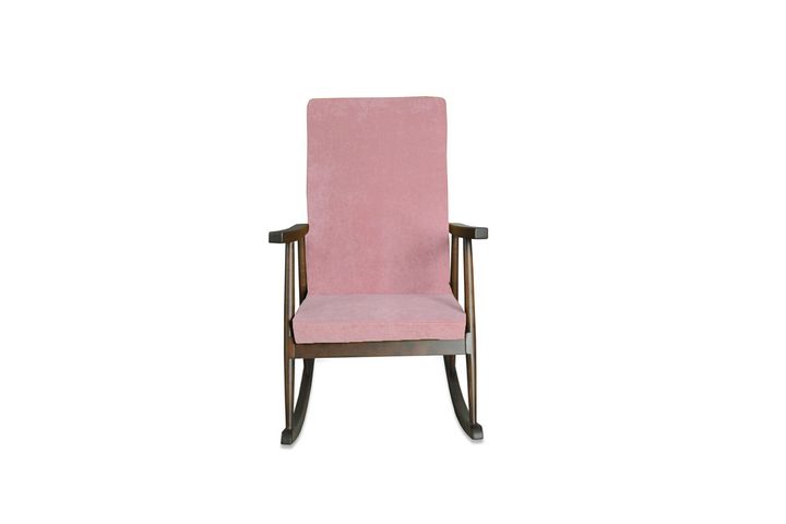 Asedia Trend Schommelstoel, Roze & Walnoot