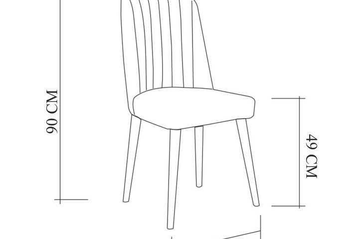 Vina Stoel, Donkerblauw en Wit