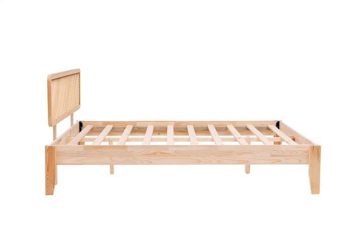 Isabelya Double Bed, 150 x 200 cm, Natural