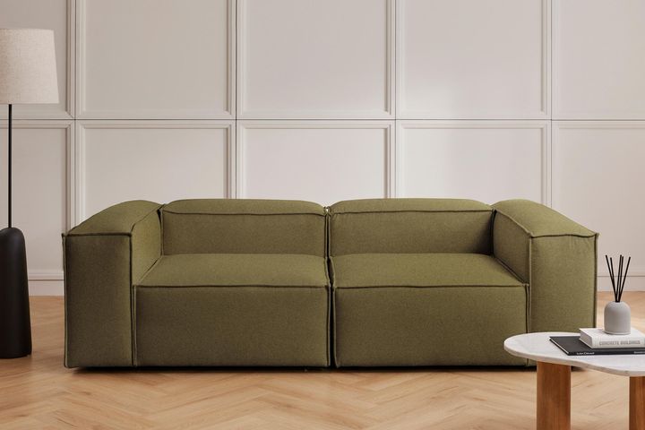 Frid Linnen 2-Zitsbank, Oliegroen