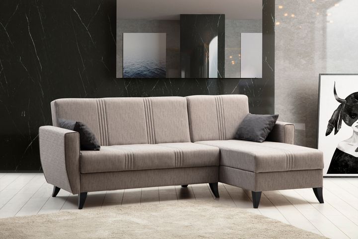 Zaden Hoekbank en Fauteuil, Lichtgrijs