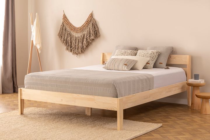 Axel King Size Bed, 150 x 200 cm, Natural