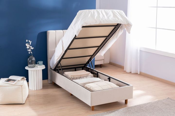 Luna Carpo Boxspring Set, 90x200 cm (Kleurkeuze Stof In Showroom)