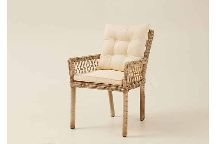 Pirus Rattan Tuinset, 6 Zits, Beige