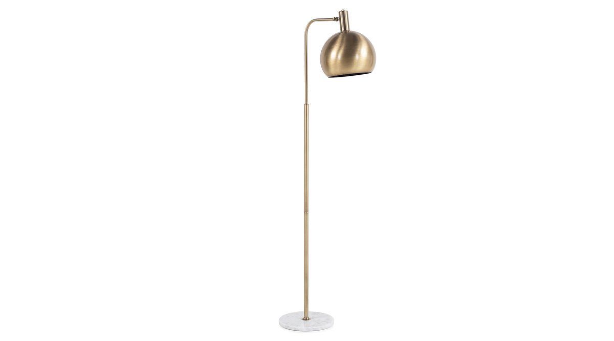 Goldea Floor Lamp, 172 cm, Brass