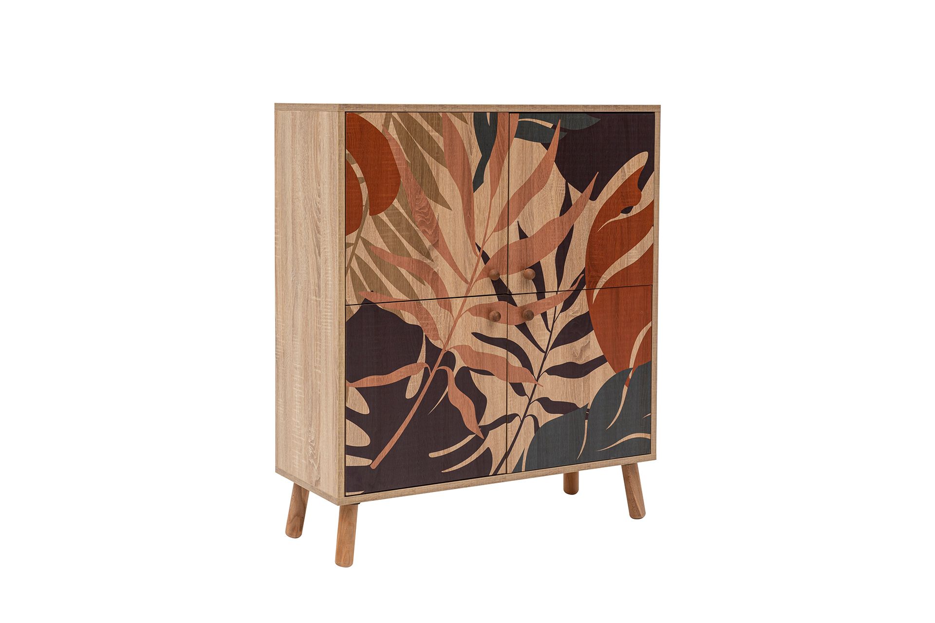 Palm Hallway Storage Cabinet, Multicolour | Vivense London