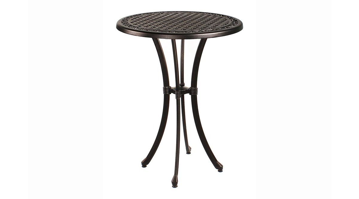 Fiori Round Garden Table, Black Vivense London