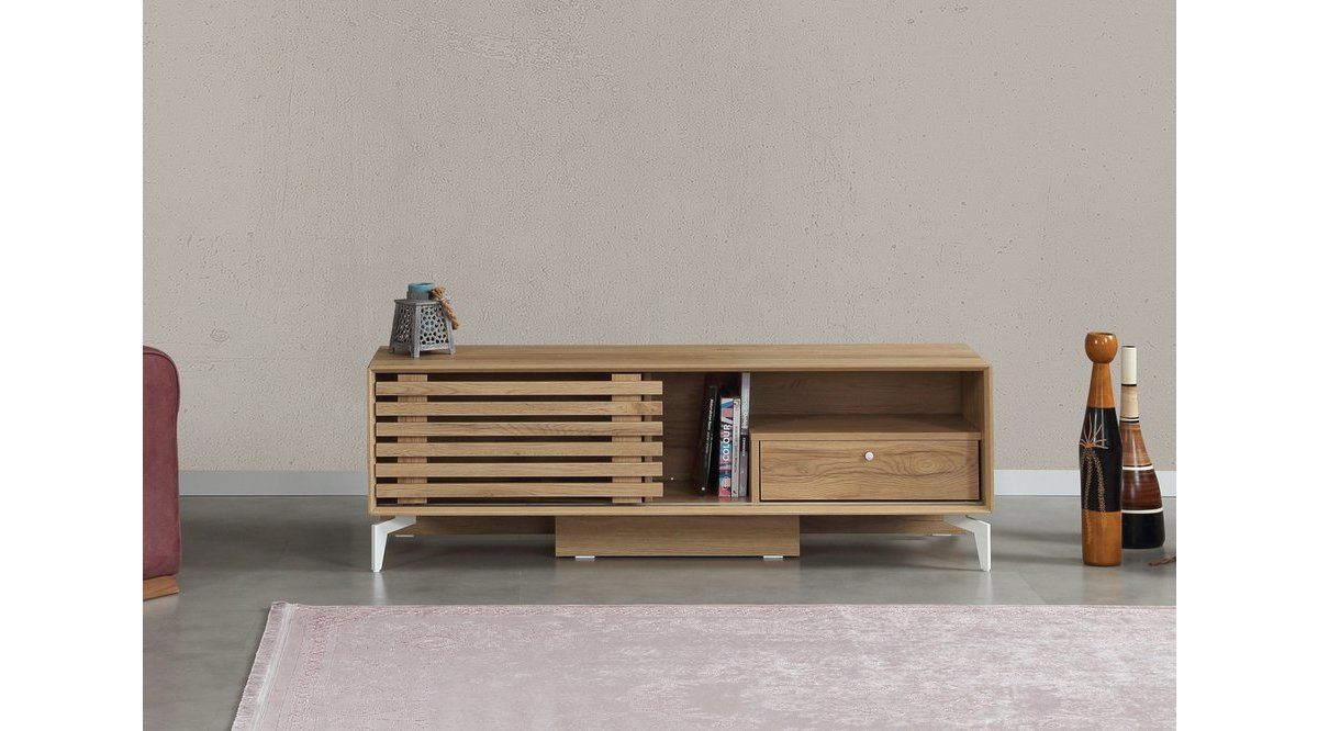 Lulu TV Unit, 150 cm, Oak Vivense London